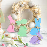 Maxbell Easter Bunny Ornaments Rabbit Shape Ornament for Dorm Living Room Four
