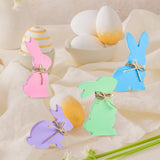 Maxbell Easter Bunny Ornaments Rabbit Shape Ornament for Dorm Living Room Four