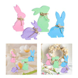 Maxbell Easter Bunny Ornaments Rabbit Shape Ornament for Dorm Living Room Four