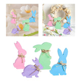 Maxbell Easter Bunny Ornaments Rabbit Shape Ornament for Dorm Living Room Four
