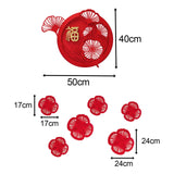 Maxbell Chinese New Year Door Stickers Decor Blessing Word Fu Character for Party style A