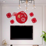 Maxbell Chinese New Year Door Stickers Decor Blessing Word Fu Character for Party style A