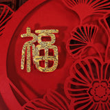 Maxbell Chinese New Year Door Stickers Decor Blessing Word Fu Character for Party style A