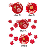 Maxbell Chinese New Year Door Stickers Decor Blessing Word Fu Character for Party style A