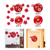 Maxbell Chinese New Year Door Stickers Decor Blessing Word Fu Character for Party style A