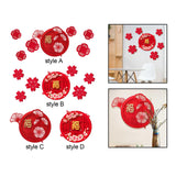 Maxbell Chinese New Year Door Stickers Decor Blessing Word Fu Character for Party style A