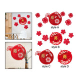 Maxbell Chinese New Year Door Stickers Decor Blessing Word Fu Character for Party style A