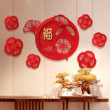 Maxbell Chinese New Year Door Stickers Decor Blessing Word Fu Character for Party style A