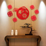 Maxbell Chinese New Year Door Stickers Decor Blessing Word Fu Character for Party style A