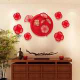 Maxbell Chinese New Year Door Stickers Decor Blessing Word Fu Character for Party style A