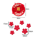 Maxbell Chinese New Year Door Stickers Decor Blessing Word Fu Character for Party style B