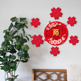 Maxbell Chinese New Year Door Stickers Decor Blessing Word Fu Character for Party style B