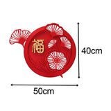 Maxbell Chinese New Year Door Stickers Decor Blessing Word Fu Character for Party style C