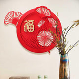 Maxbell Chinese New Year Door Stickers Decor Blessing Word Fu Character for Party style C