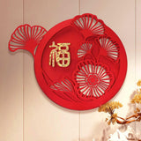 Maxbell Chinese New Year Door Stickers Decor Blessing Word Fu Character for Party style C