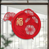 Maxbell Chinese New Year Door Stickers Decor Blessing Word Fu Character for Party style C