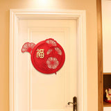 Maxbell Chinese New Year Door Stickers Decor Blessing Word Fu Character for Party style C