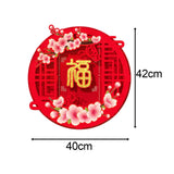 Maxbell Chinese New Year Door Stickers Decor Blessing Word Fu Character for Party style D