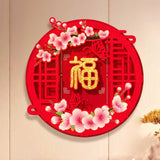 Maxbell Chinese New Year Door Stickers Decor Blessing Word Fu Character for Party style D