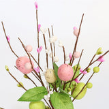Maxbell 5 Pieces Artificial Easter Stems Office Farmhouse Faux Berries Handmade