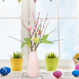 Maxbell 5 Pieces Artificial Easter Stems Office Farmhouse Faux Berries Handmade