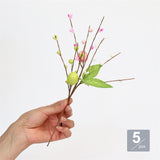 Maxbell 5 Pieces Artificial Easter Stems Office Farmhouse Faux Berries Handmade