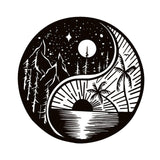 Maxbell Metal Wall Decor Sculpture Metal Yin Yang Decoration for Home Living Room