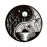 Maxbell Metal Wall Decor Sculpture Metal Yin Yang Decoration for Home Living Room