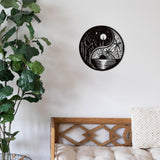 Maxbell Metal Wall Decor Sculpture Metal Yin Yang Decoration for Home Living Room