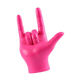 Maxbell Love You Finger Gesture Statue Figurine Rock Hand Sculpture for Cabinet Pink