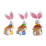 Maxbell Funny Easter Rabbit Basket Eggs Candy Gift Basket Crafts Decoration Home Yellow Pants