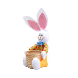 Maxbell Funny Easter Rabbit Basket Eggs Candy Gift Basket Crafts Decoration Home Yellow Pants