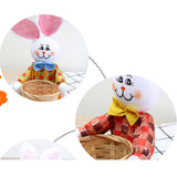 Maxbell Funny Easter Rabbit Basket Eggs Candy Gift Basket Crafts Decoration Home Yellow Pants