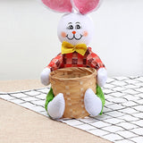 Maxbell Funny Easter Rabbit Basket Eggs Candy Gift Basket Crafts Decoration Home Yellow Pants