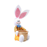 Maxbell Funny Easter Rabbit Basket Eggs Candy Gift Basket Crafts Decoration Home Yellow Pants
