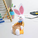 Maxbell Funny Easter Rabbit Basket Eggs Candy Gift Basket Crafts Decoration Home Yellow Pants