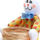 Maxbell Funny Easter Rabbit Basket Eggs Candy Gift Basket Crafts Decoration Home Green Pants