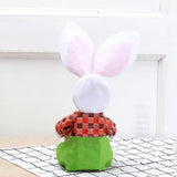 Maxbell Funny Easter Rabbit Basket Eggs Candy Gift Basket Crafts Decoration Home Green Pants