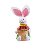 Maxbell Funny Easter Rabbit Basket Eggs Candy Gift Basket Crafts Decoration Home Green Pants