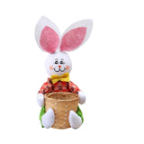 Maxbell Funny Easter Rabbit Basket Eggs Candy Gift Basket Crafts Decoration Home Green Pants