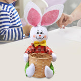 Maxbell Funny Easter Rabbit Basket Eggs Candy Gift Basket Crafts Decoration Home Green Pants