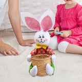 Maxbell Funny Easter Rabbit Basket Eggs Candy Gift Basket Crafts Decoration Home Green Pants