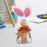 Maxbell Funny Easter Rabbit Basket Eggs Candy Gift Basket Crafts Decoration Home Green Pants