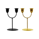 Maxbell Candles Holder Candlestick Centerpieces Metal Racks Display Scene Layout Black