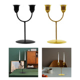 Maxbell Candles Holder Candlestick Centerpieces Metal Racks Display Scene Layout Black