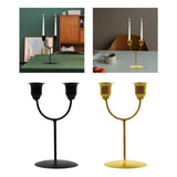 Maxbell Candles Holder Candlestick Centerpieces Metal Racks Display Scene Layout Black