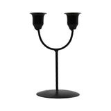Maxbell Candles Holder Candlestick Centerpieces Metal Racks Display Scene Layout Black
