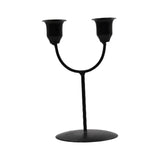 Maxbell Candles Holder Candlestick Centerpieces Metal Racks Display Scene Layout Black