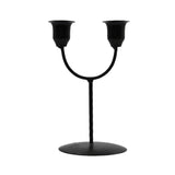 Maxbell Candles Holder Candlestick Centerpieces Metal Racks Display Scene Layout Black