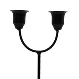 Maxbell Candles Holder Candlestick Centerpieces Metal Racks Display Scene Layout Black